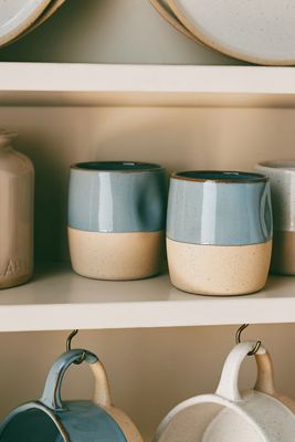 Glazed Garage Cliffs Stoneware, Set of 2, Mugs
