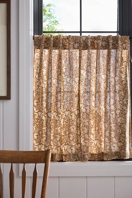 Hyacinth Printed Café Curtains, Set of 2