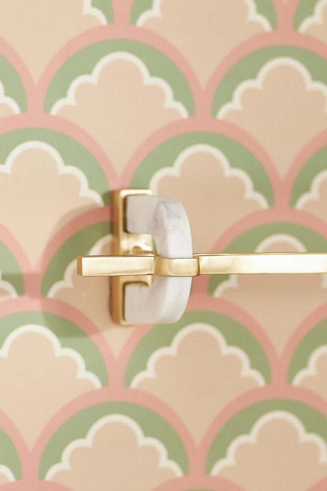 Malou Marble Bath Towel Bar #2