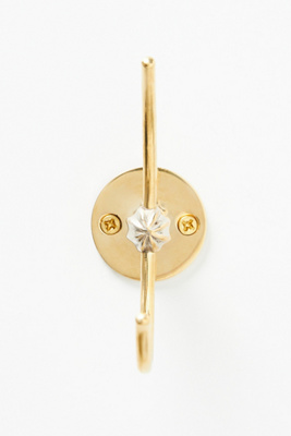 Anthropologie Mina Kitchen Double Hook In Gold