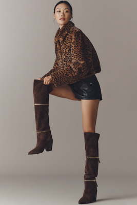 Cecelia New York Mocha Tall Boots In Brown