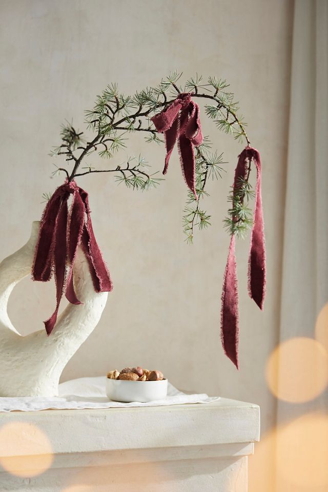 Antiqued Frayed Velvet Ribbon #1