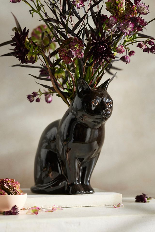 Quail Ceramics Lucky Cat Vase #1