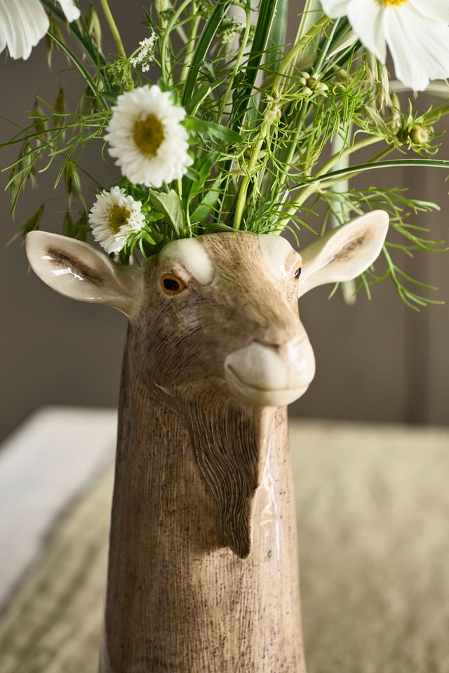 Quail Ceramics Goat Vase #1