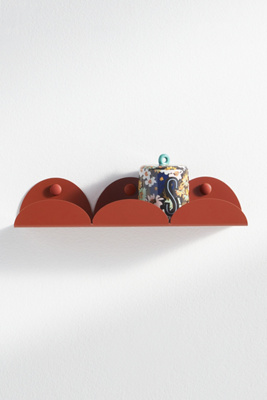 Anthropologie Scalloped Wall Shelf