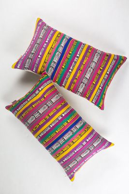Shop Archive New York Vintage Rainbow Ikat Pillow
