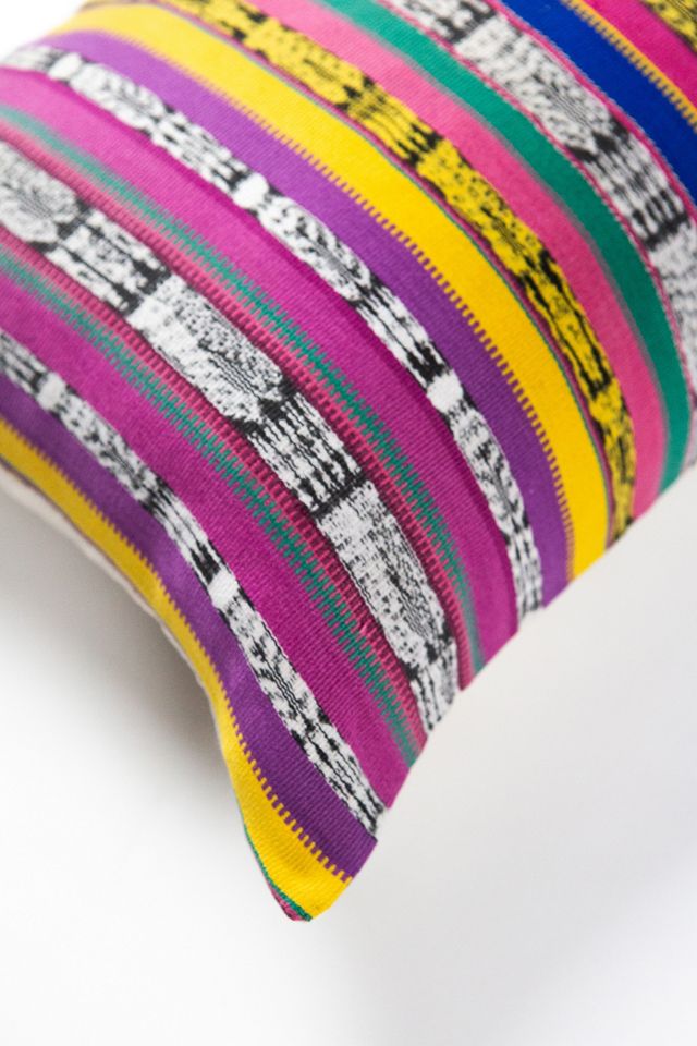 Archive New York Vintage Rainbow Ikat Pillow #2