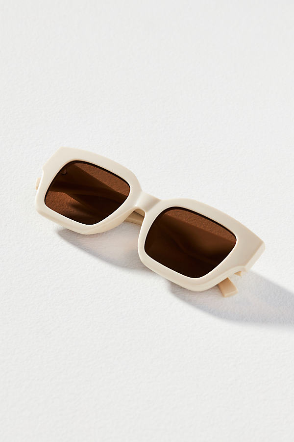 Bernardo Square Sunglasses In White