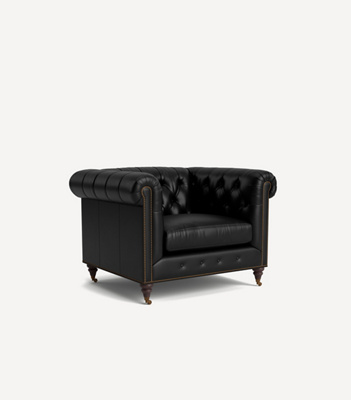 Anthropologie Lyre Chesterfield Chair - Thumbnail 3