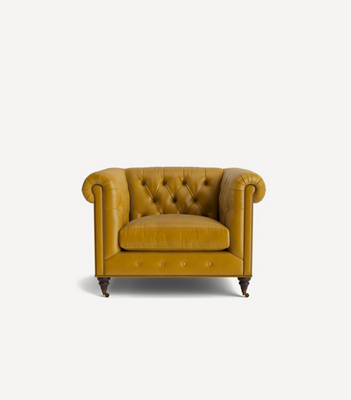 Anthropologie Lyre Chesterfield Chair - Thumbnail 2