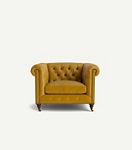 Lyre Chesterfield Leather Chair