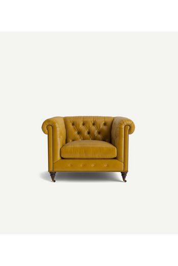 Lyre Chesterfield Leather Chair