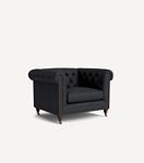 Lyre Chesterfield Leather Chair