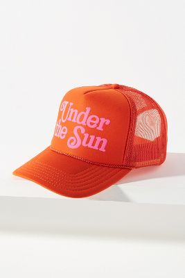Ascot + Hart Under The Sun Trucker Hat In Orange