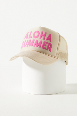 Ascot + Hart Aloha Summer Trucker Hat | Anthropologie display picture 1