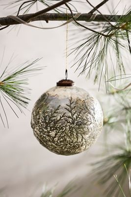 Cedar Trees Globe Ornament