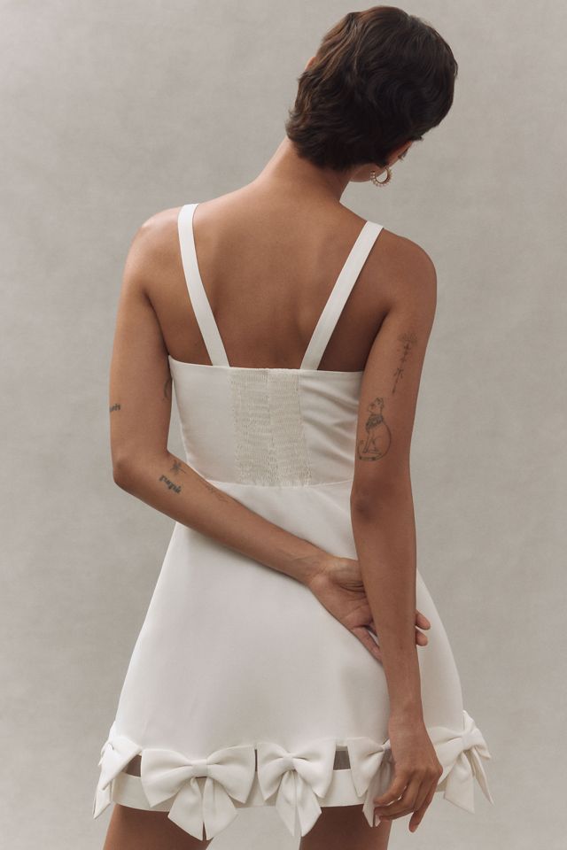 Sachin & Babi Square-Neck Bow-Hem Mini Dress #3