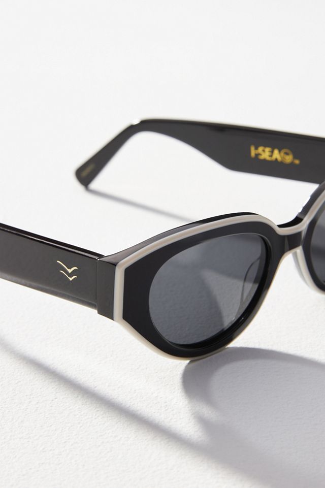 I-SEA Suki Trim Detail Sunglasses | Anthropologie