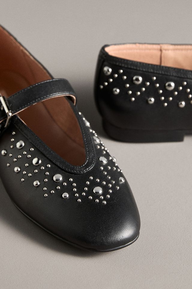 Bibi Lou Studded Mary Jane Flats | Anthropologie