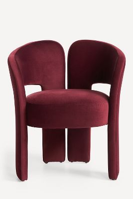 Shop Anthropologie Celeste Velvet Dining Chair