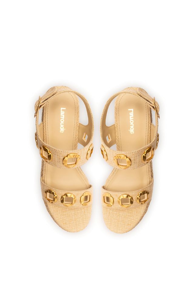 Larroudé Milan Espadrille Platform Heels #2