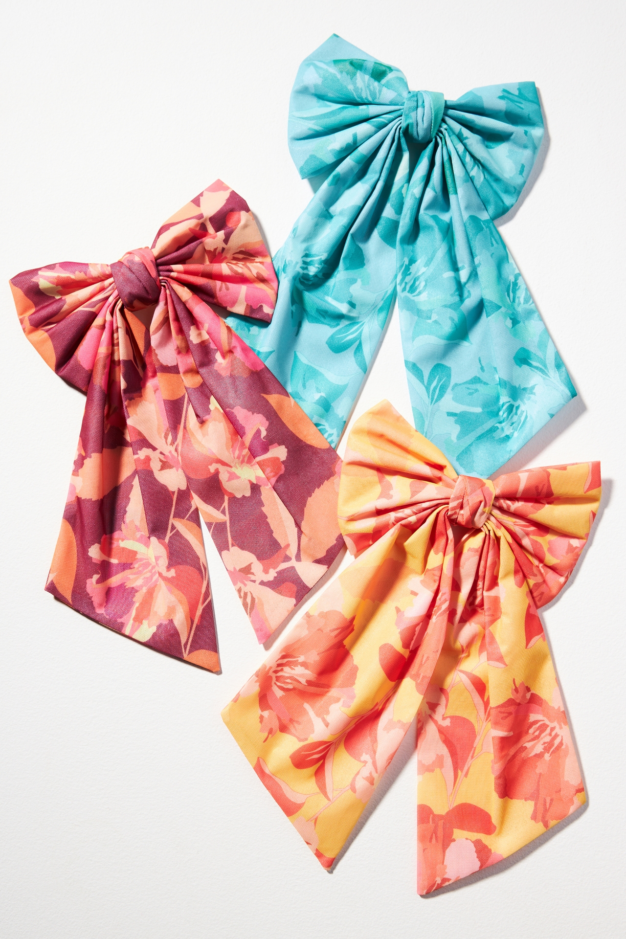 XL Vibrant Floral Hair Bow