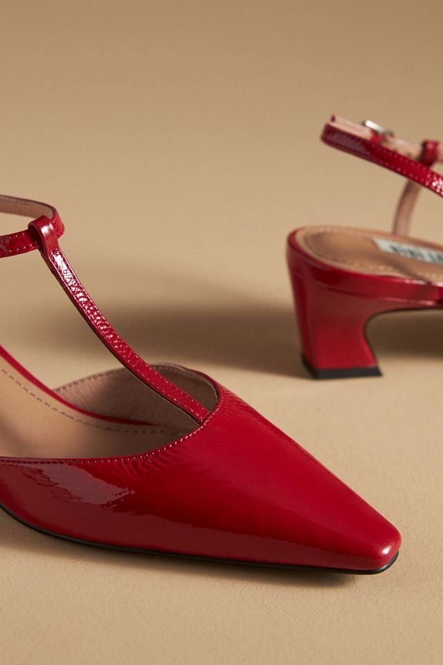 Bibi Lou Pointed-Toe T-Strap Heels #2