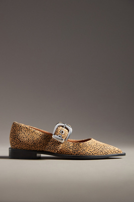 Maeve Pointed-toe Moto Mary Jane Flats In Multicolor