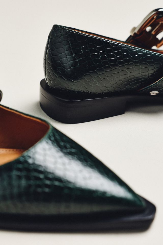 Maeve Pointed-Toe Moto Mary Jane Flats #2