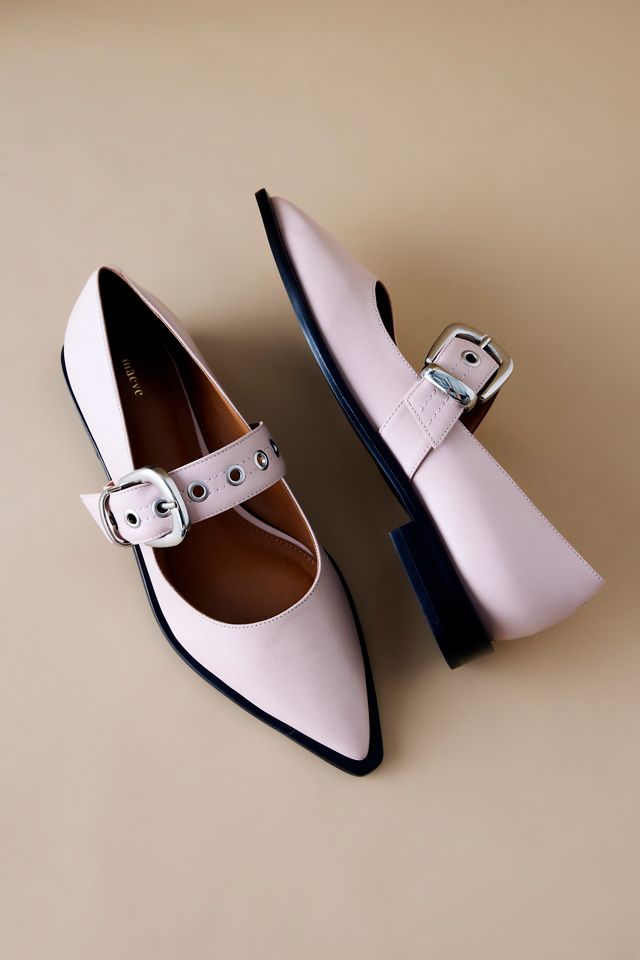 Maeve Spitze Motorrad-Mary Jane Flats #1
