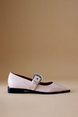 Maeve Pointed-Toe Moto Mary Jane Flats
