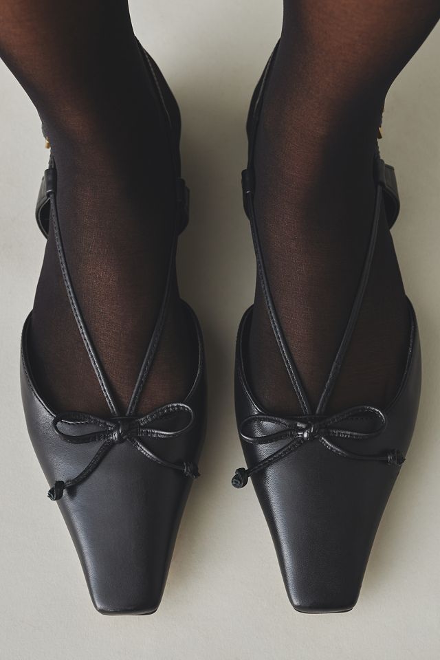 By Anthropologie Bow Slingback Flats #2