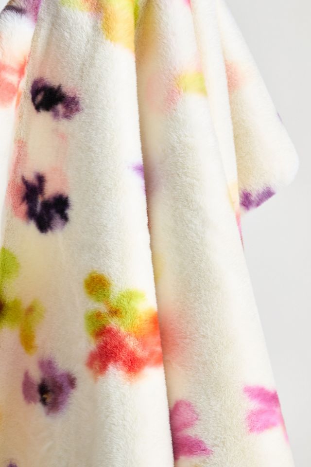 Sophie Printed Faux Fur Throw Blanket #1