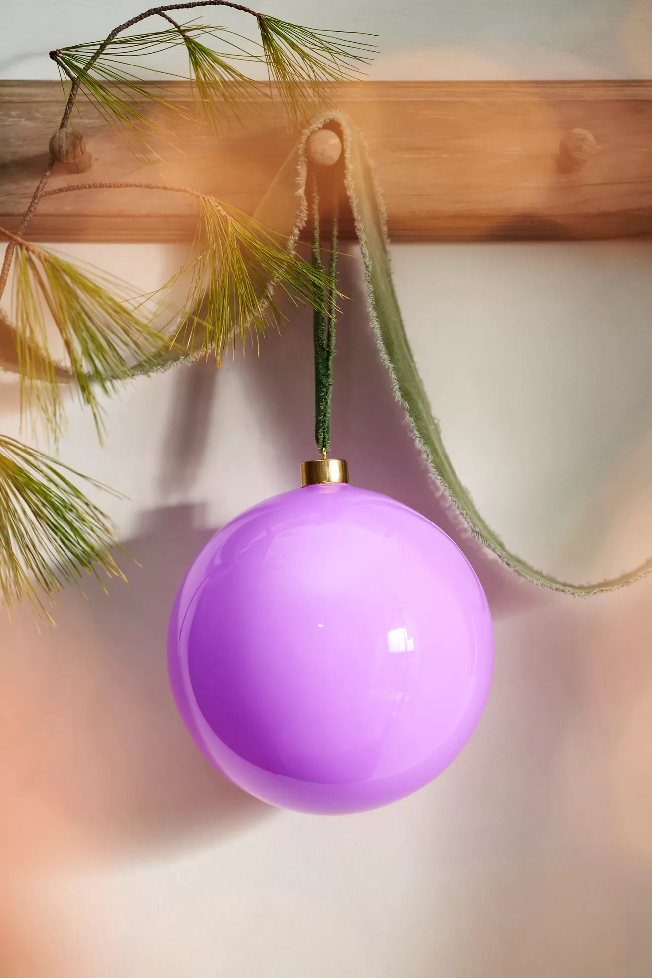 Terrain Good Cheer 8" Giant Glass Bauble Ornament