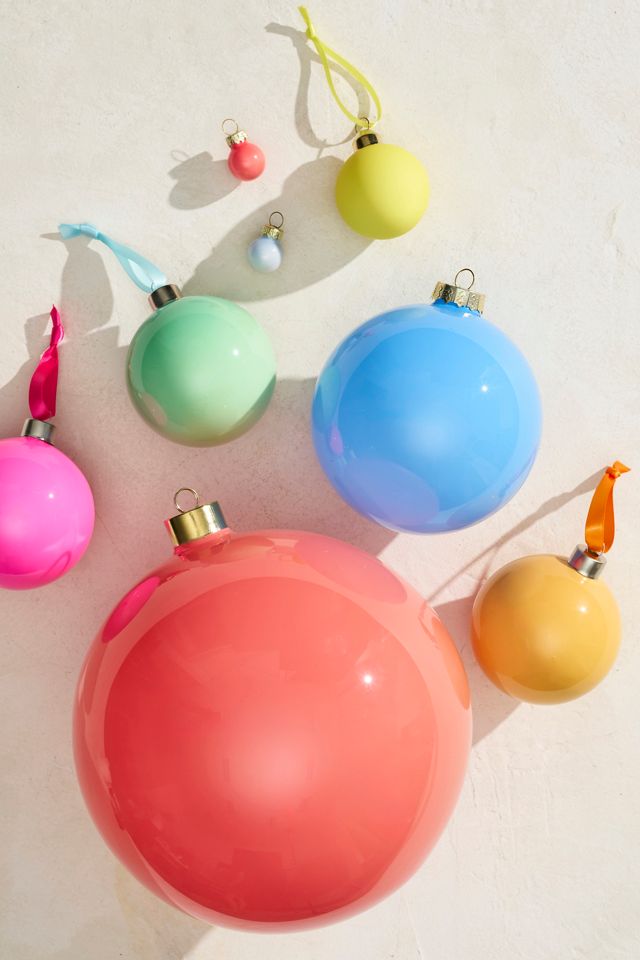 8" Giant Glass Bauble Ornament #1