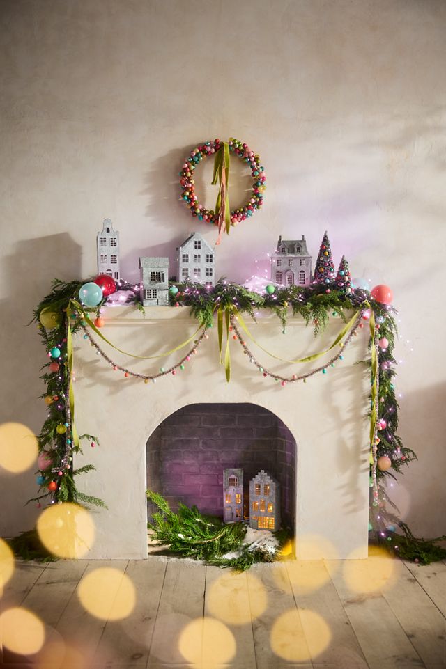 Good Cheer Bauble Ornament Tinsel Garland #3
