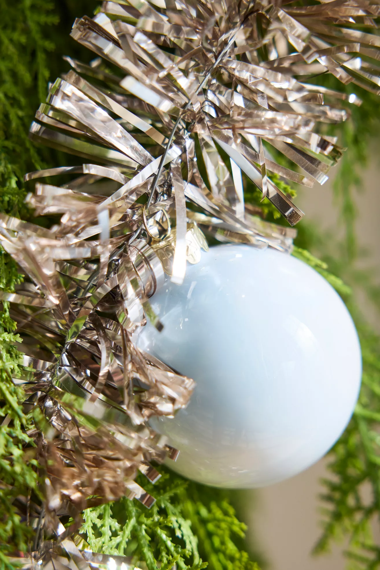 Terrain Good Cheer Bauble Tinsel Garland, 9' - thumbnail 2