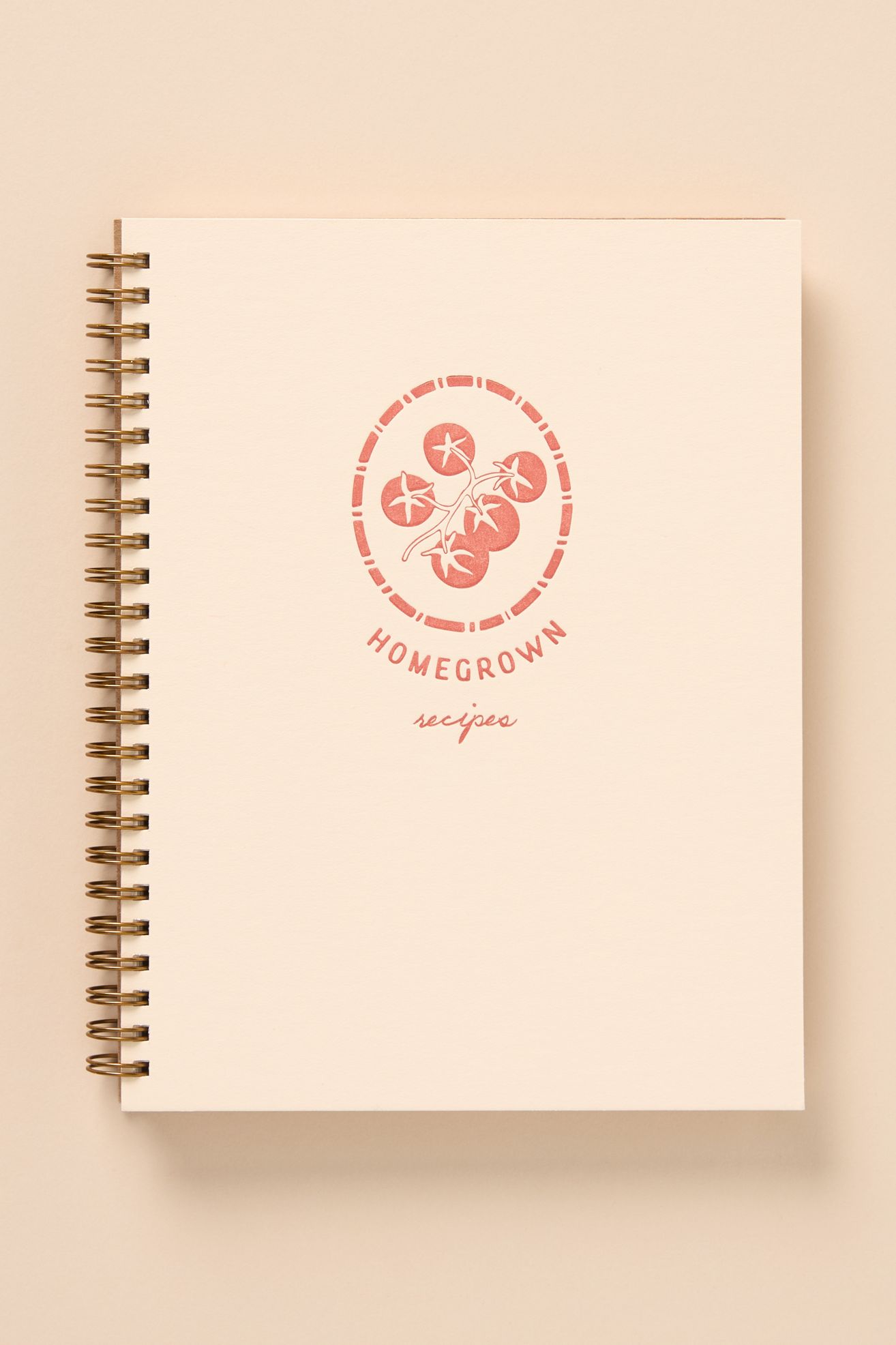 Ruff House Spiral Recipe Book - Cream, One Size