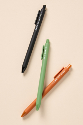 Ruff House Print Shop Ruff House Gel Pens, Set Of 3