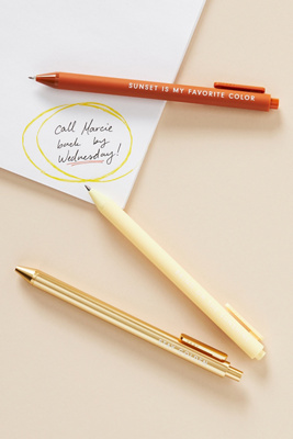 Ruff House Print Shop Ruff House Gel Pens, Set Of 3