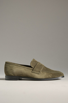Maeve Classic Loafers In Green