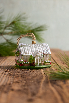 Terrain Greenhouse Glass Ornament
