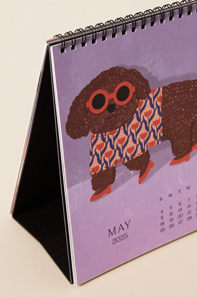 Paper Source Good Boys Dog 2025 Softcover Desk Calendar #1