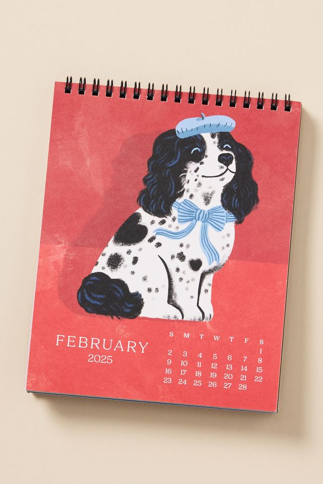 Paper Source Good Boys Dog 2025 Softcover Desk Calendar #2