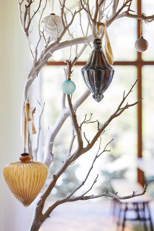 Scalloped Gold Globe Ornament #2