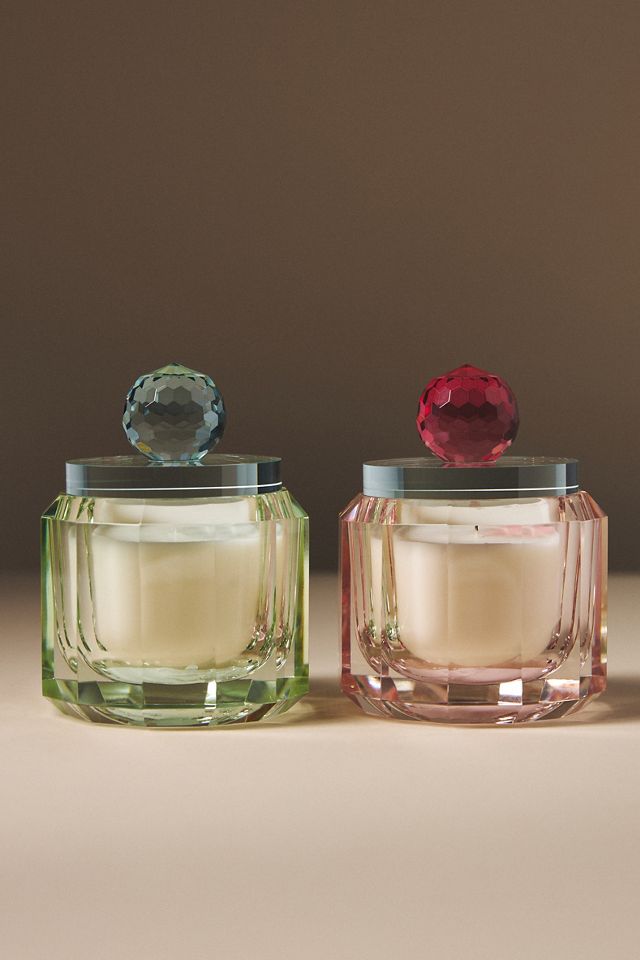 Bougie Parfumée Fleur de Nuit Gardénia en Verre Taillé #1
