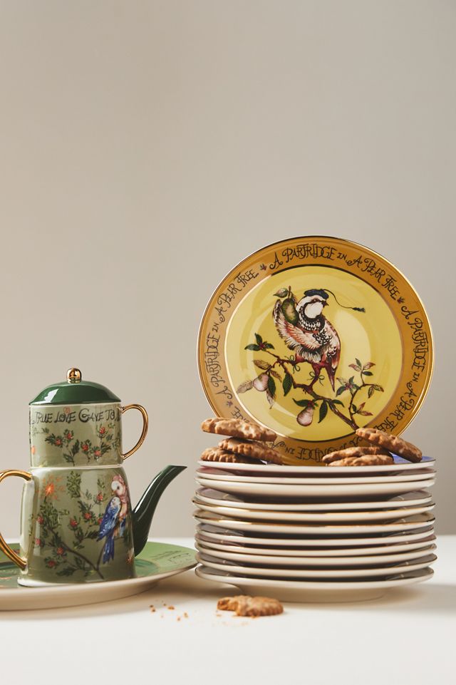 Phannapast Taychamaythakool x Anthropologie Twelve Days of Christmas Ceramic Stoneware Platter #1