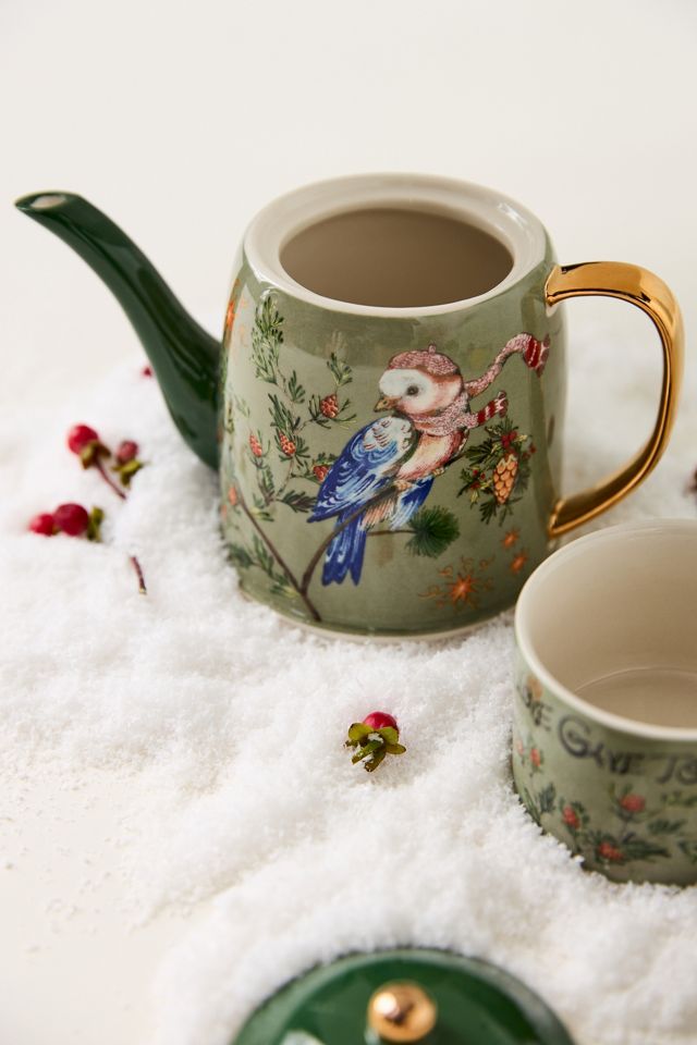 Phannapast Taychamaythakool x Anthropologie Twelve Days of Christmas Ceramic Stoneware Tea-For-One Set #1