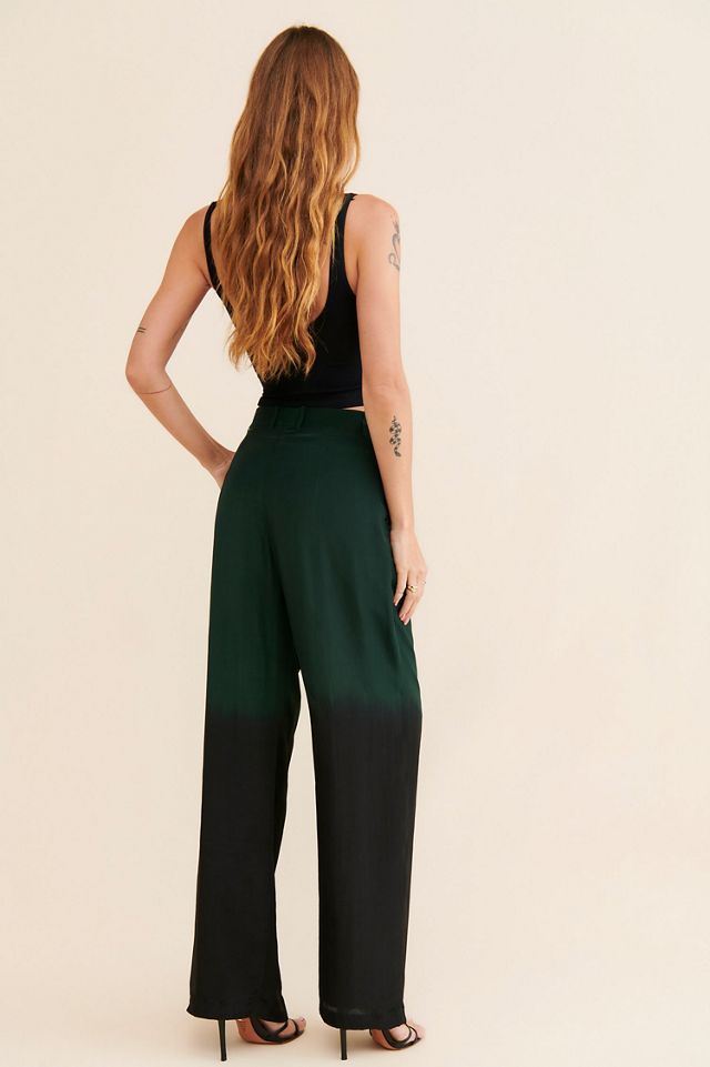 nirmoha Emerald Ombre Straight Pants #1
