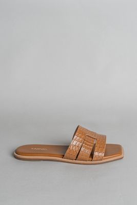 Kaanas Pozaz Basketweave Slide Sandals